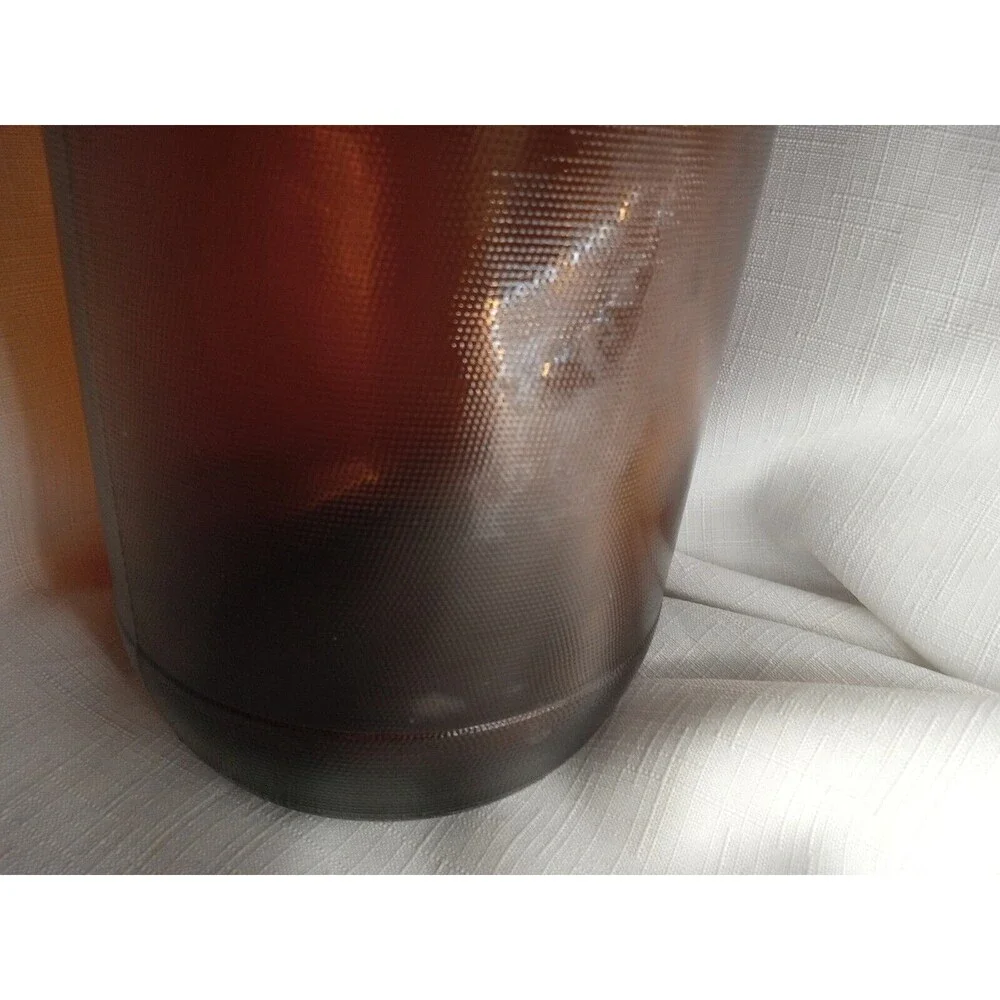 Vintage Clorox 1/2 Gallon Brown Glass Bottle Embossed One Finger W/ Original Lid